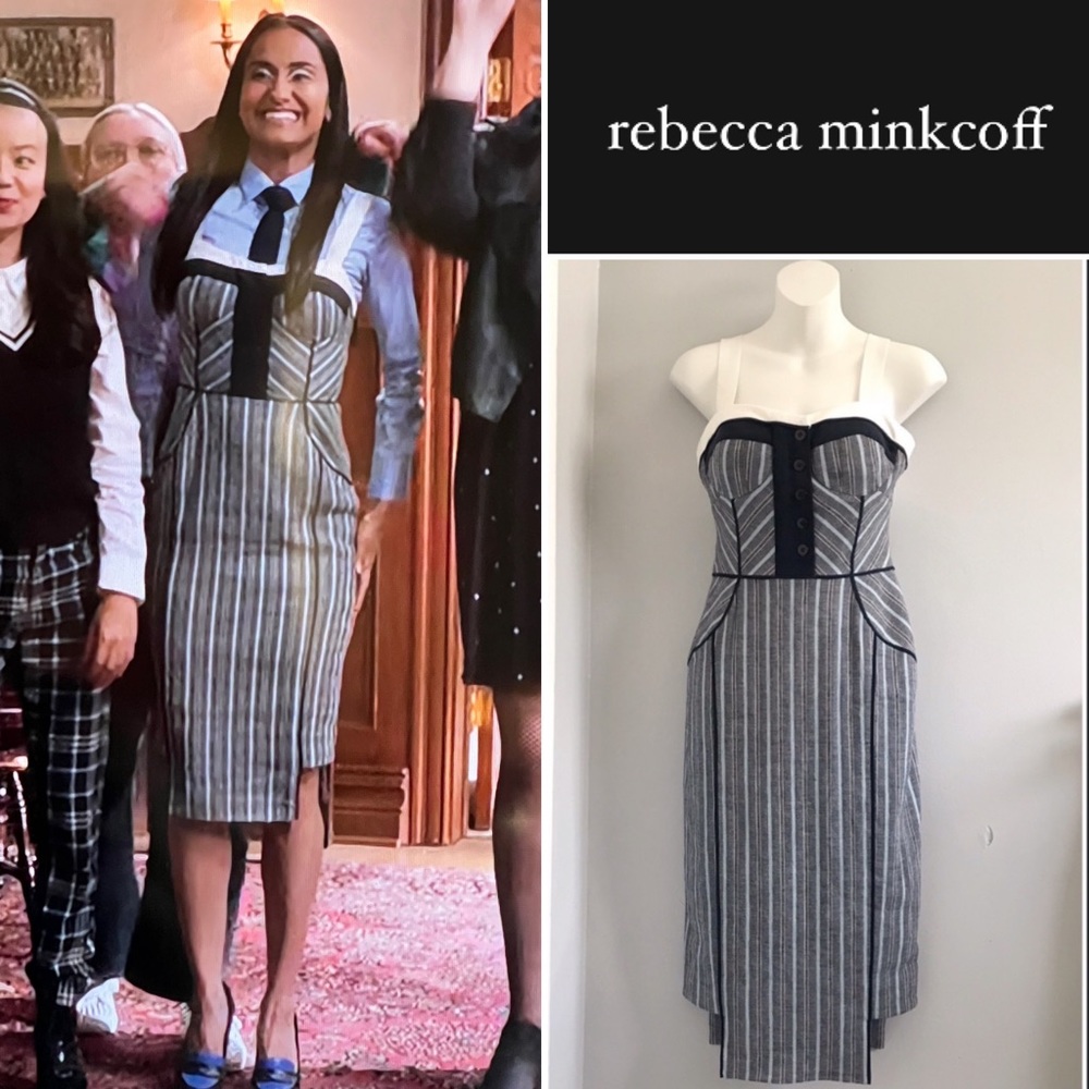 Rebecca Minkoff Thea Midi Dress in Blue • XS